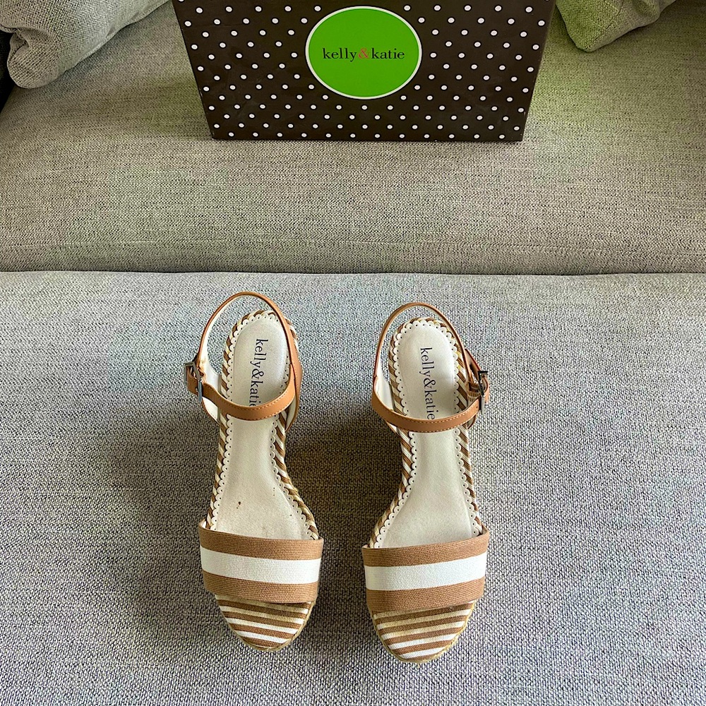 Summer wedge shoes
